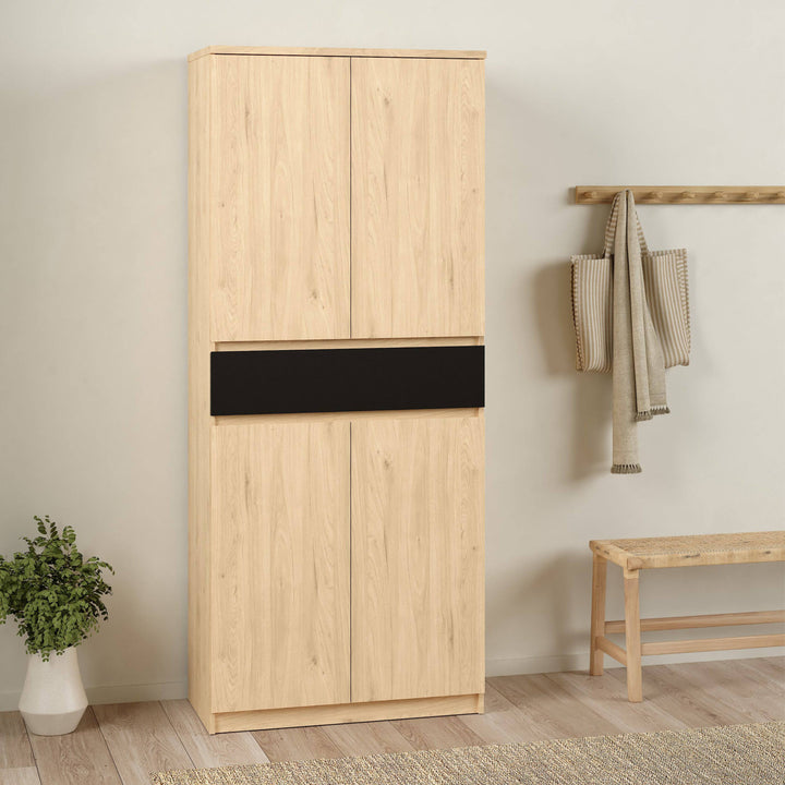 Naia Shoe Cabinet with 4 Doors + 1 Drawer - TidySpaces