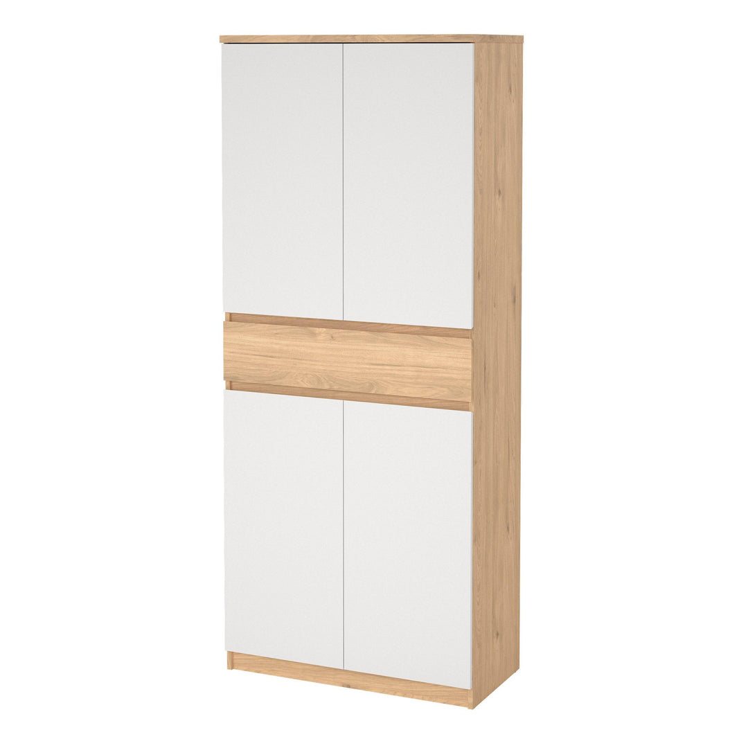 Naia Shoe Cabinet with 4 Doors + 1 Drawer - TidySpaces