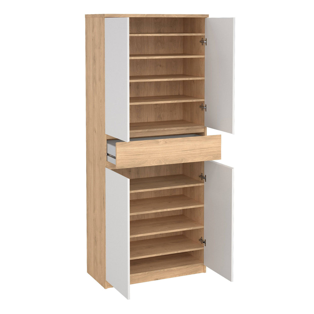 Naia Shoe Cabinet with 4 Doors + 1 Drawer - TidySpaces