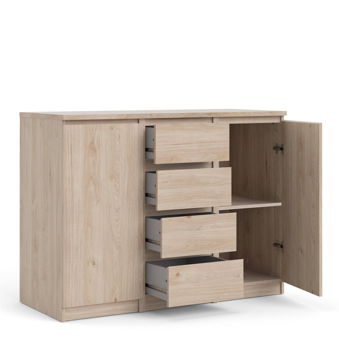 Naia Sideboard  4 Drawers 2 Doors in Jackson Hickory Oak - TidySpaces