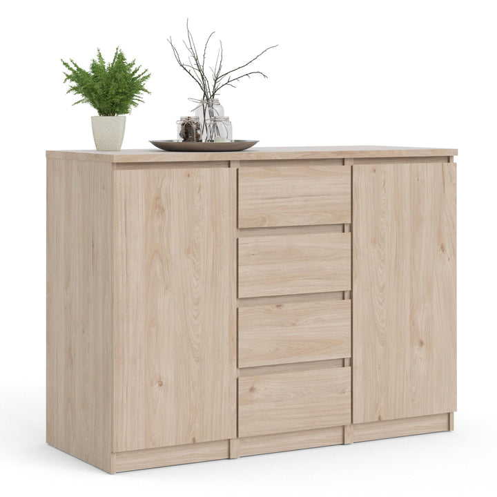 Naia Sideboard  4 Drawers 2 Doors in Jackson Hickory Oak - TidySpaces