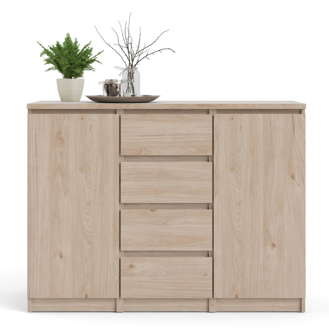 Naia Sideboard  4 Drawers 2 Doors in Jackson Hickory Oak - TidySpaces