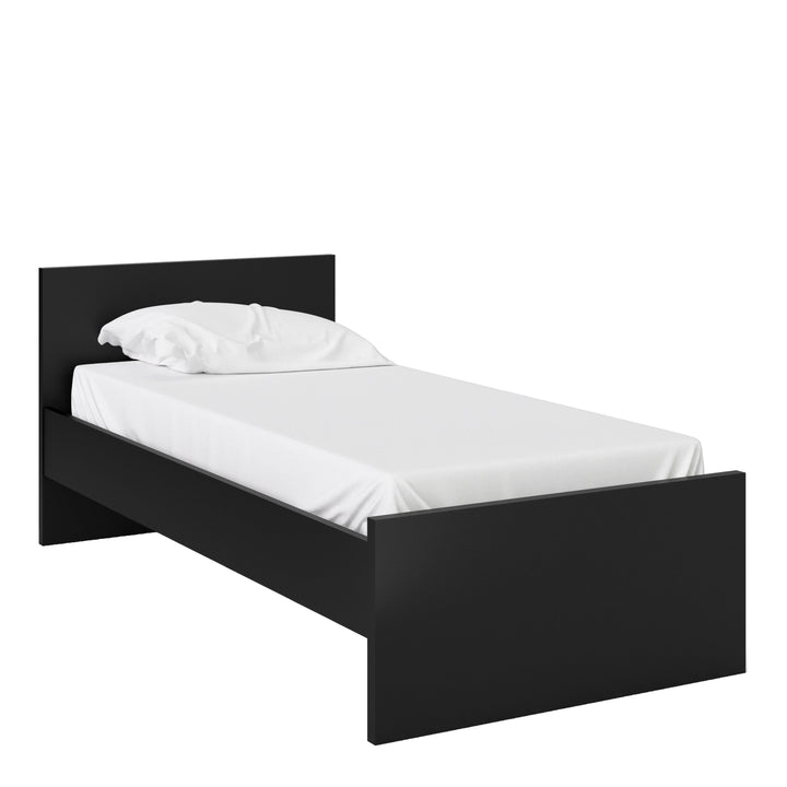 Naia Single Bed 3ft (90 x 190) in Black Matt - TidySpaces