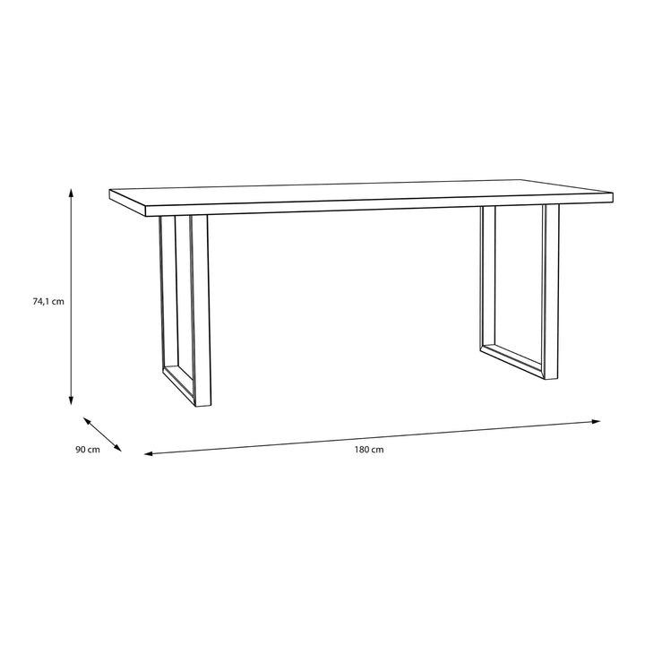 Nikomedes Dining Table in Bartex Oak - TidySpaces