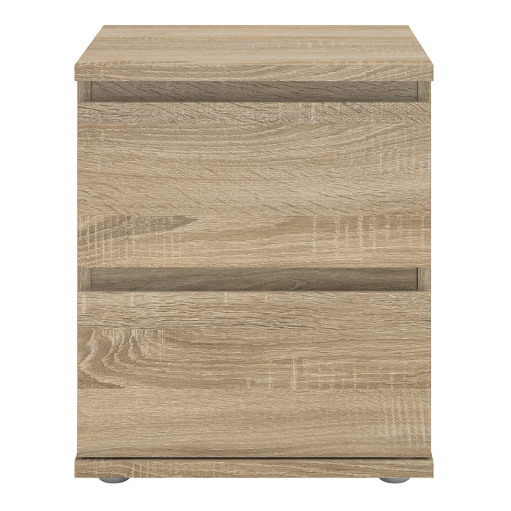 Nova Bedside 2 Drawer in Oak - TidySpaces