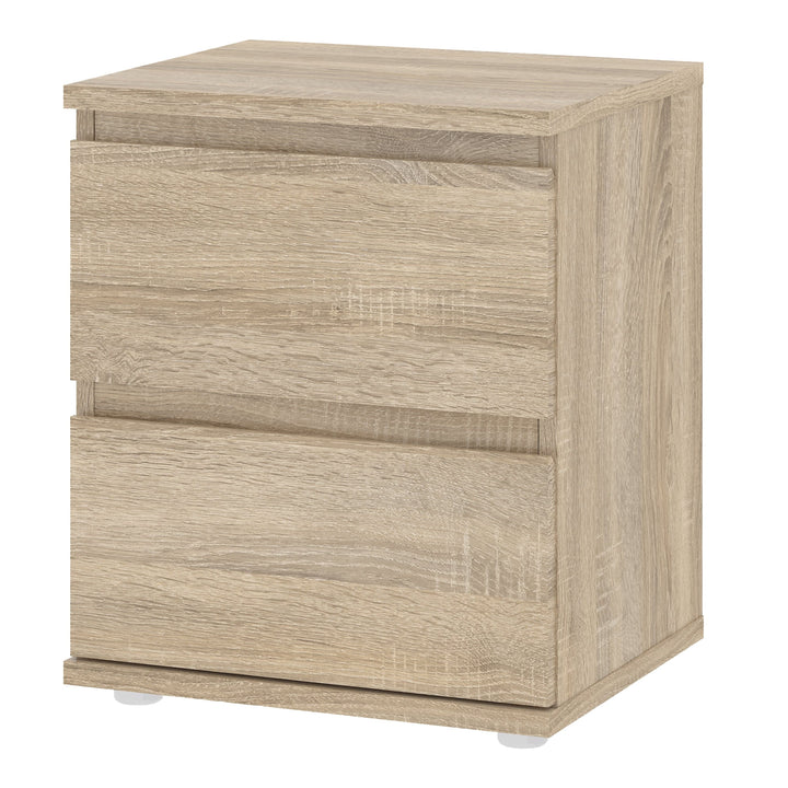 Nova Bedside 2 Drawer in Oak - TidySpaces