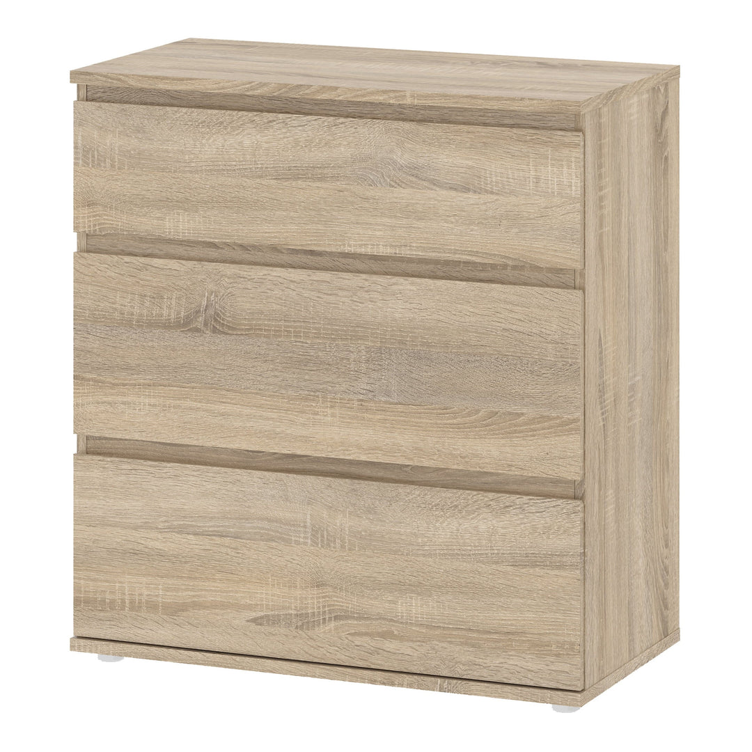 Nova Chest of 3 Drawers in Oak - TidySpaces