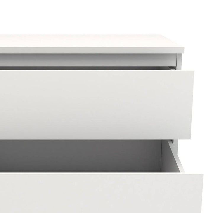 Nova Narrow Chest of 5 Drawers in White - TidySpaces