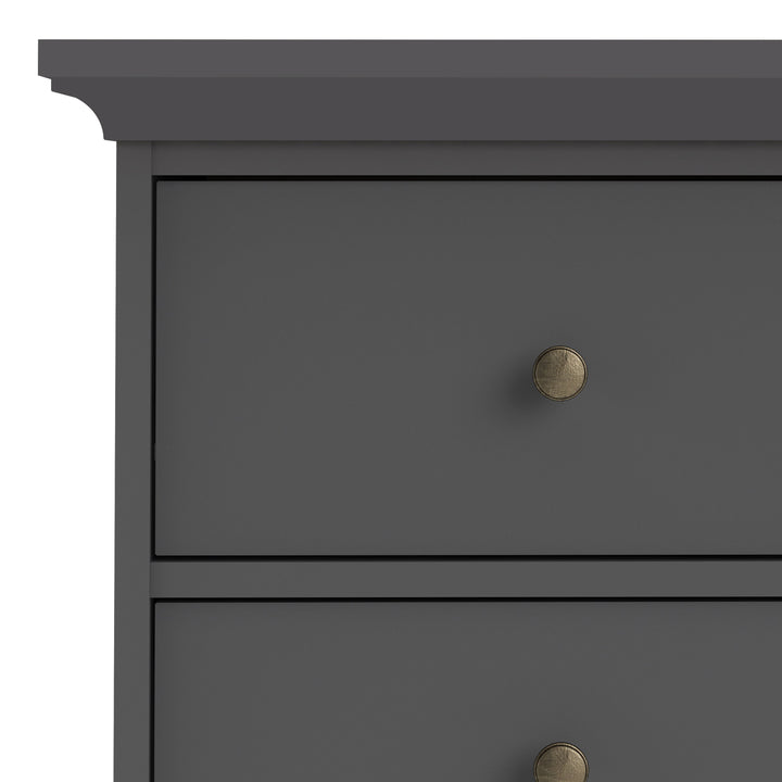 Paris Chest of 6 Drawers in Matt Grey - TidySpaces