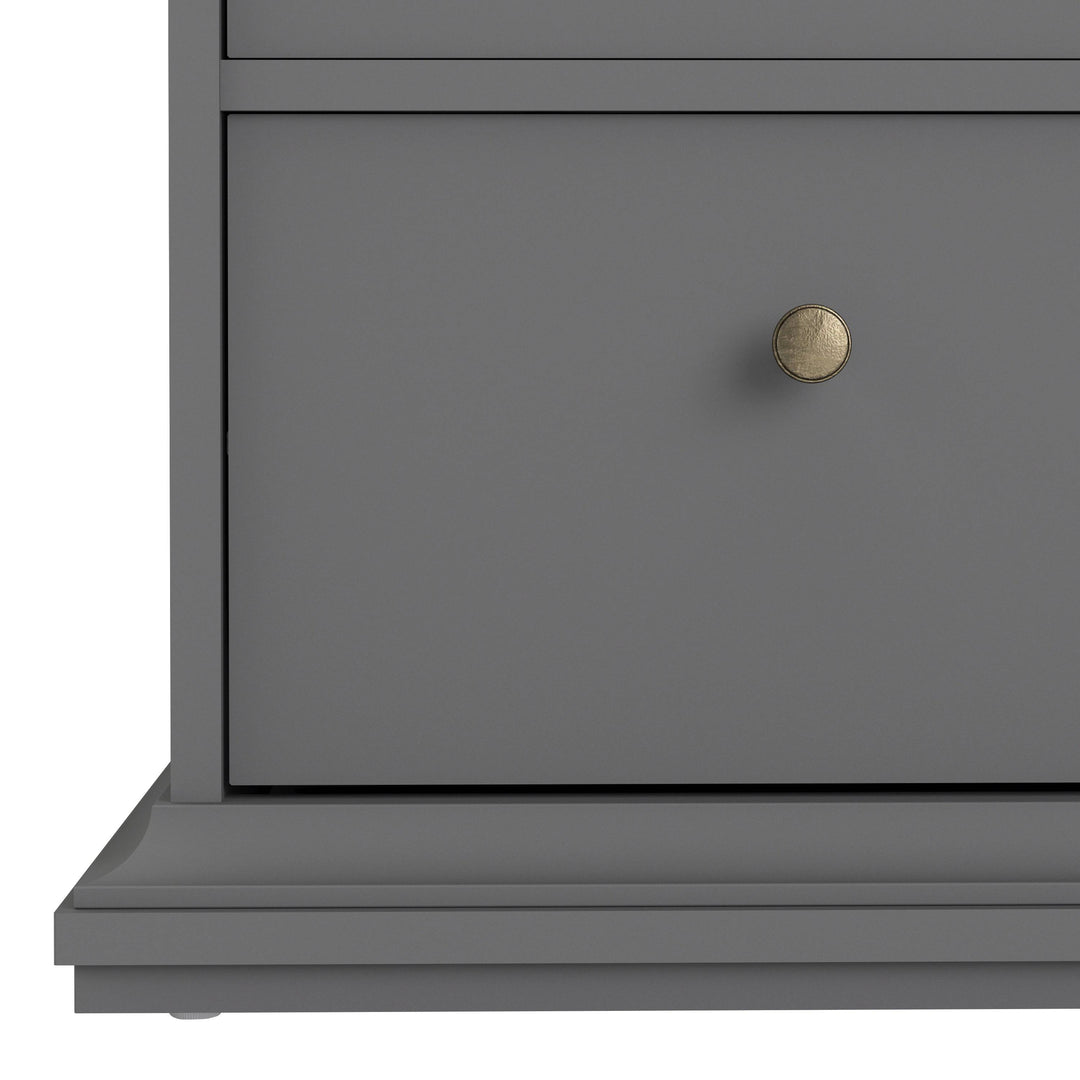 Paris Chest of 6 Drawers in Matt Grey - TidySpaces