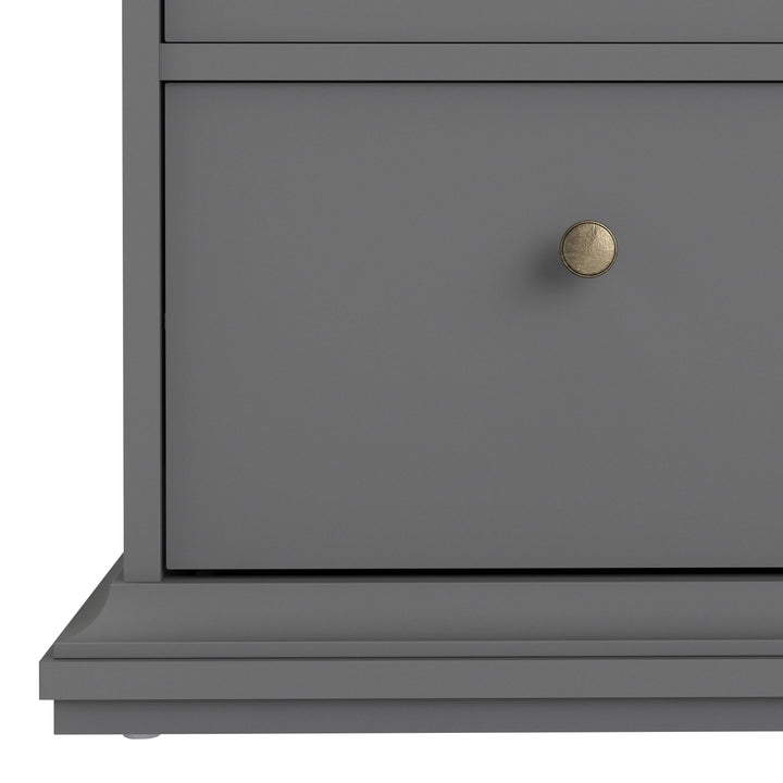 Paris Chest of 6 Drawers in Matt Grey - TidySpaces