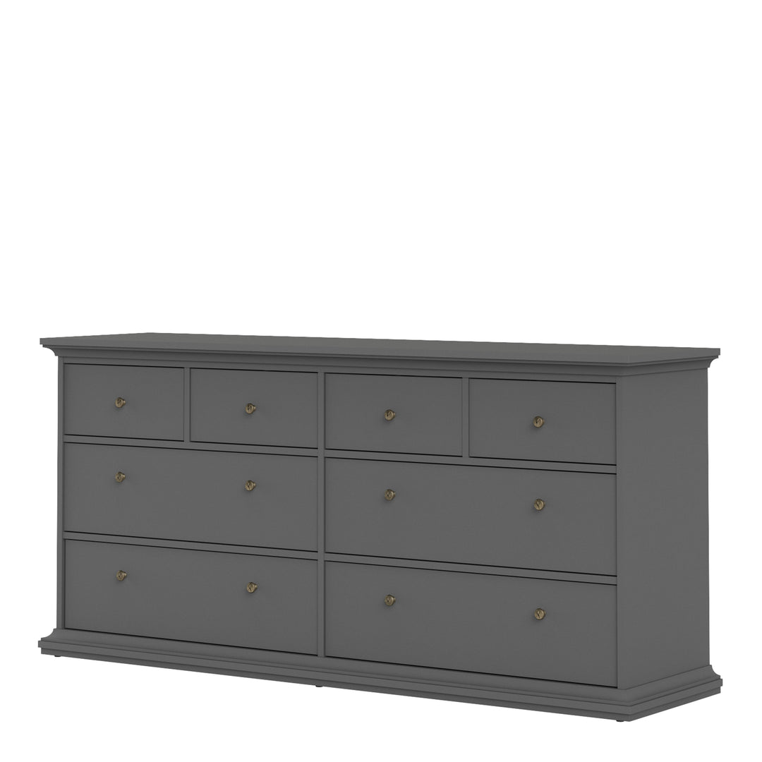 Paris Chest of 8 Drawers in Matt Grey - TidySpaces