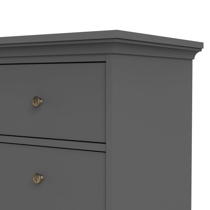 Paris Chest of 8 Drawers in Matt Grey - TidySpaces