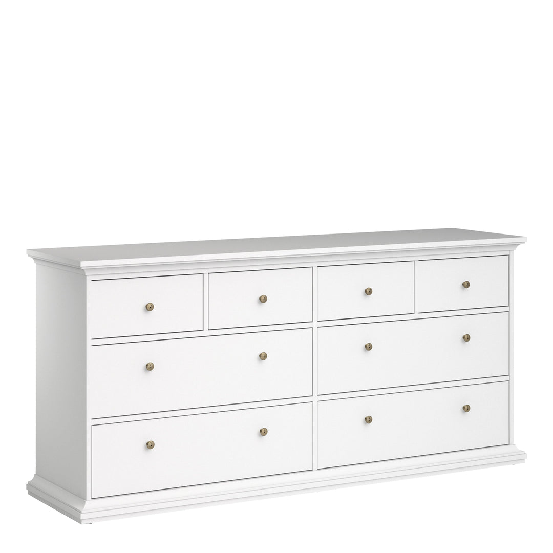 Paris Chest of 8 Drawers in White - TidySpaces