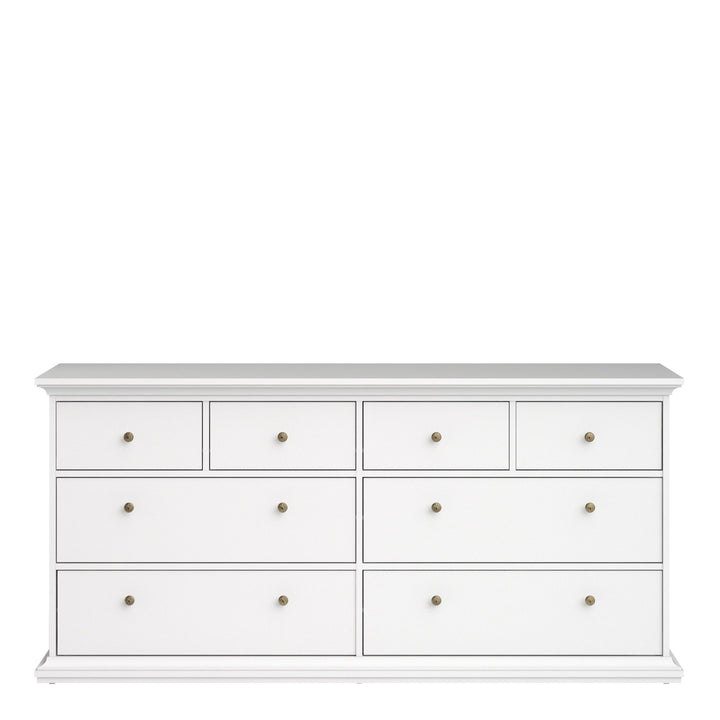 Paris Chest of 8 Drawers in White - TidySpaces