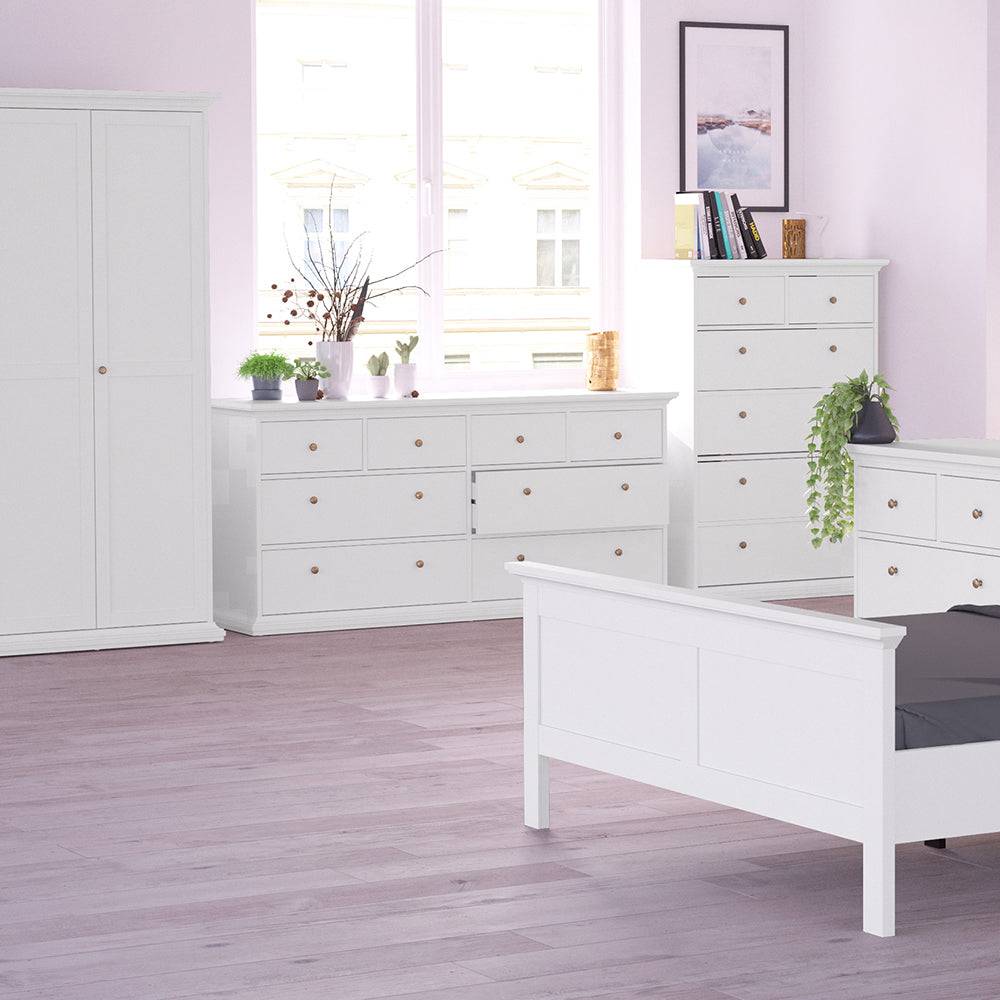 Paris Chest of 8 Drawers in White - TidySpaces