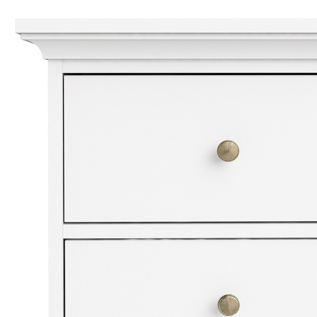 Paris Chest of 8 Drawers in White - TidySpaces