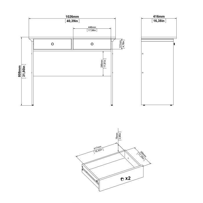 Paris Console table White - TidySpaces