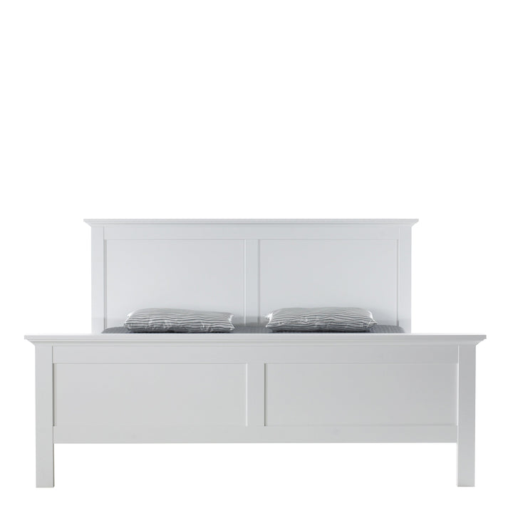 Paris Super King Bed (180 x 200) in White - TidySpaces