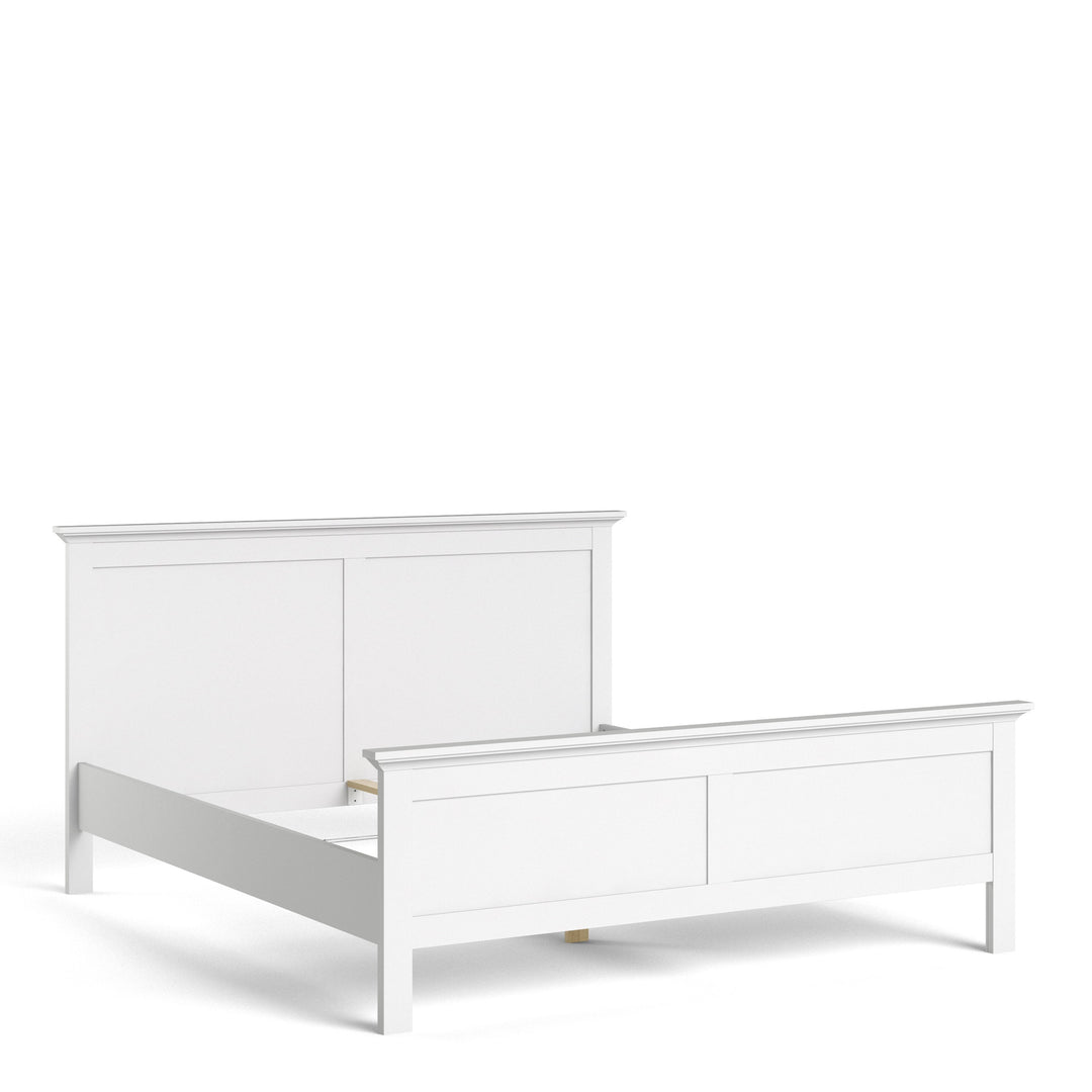 Paris Super King Bed (180 x 200) in White - TidySpaces