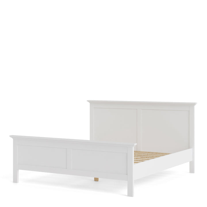 Paris Super King Bed (180 x 200) in White - TidySpaces