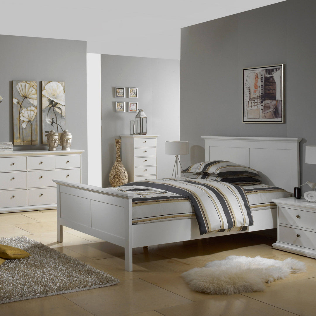 Paris Super King Bed (180 x 200) in White - TidySpaces