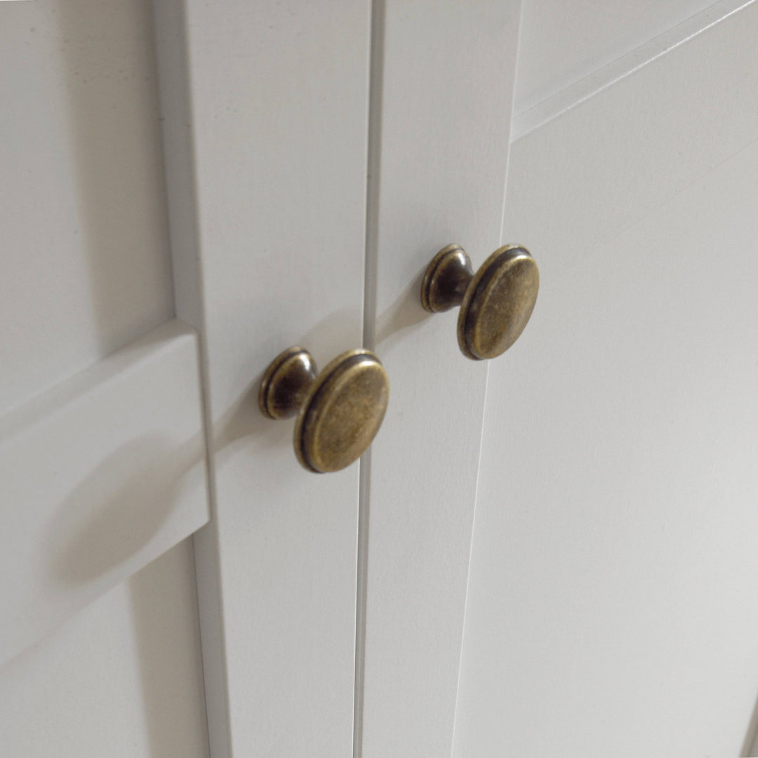 Paris Wardrobe with 2 Doors in White - TidySpaces