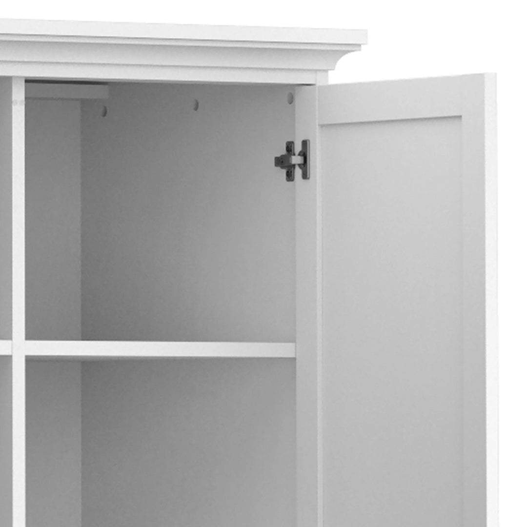 Paris Wardrobe with 2 Doors in White - TidySpaces