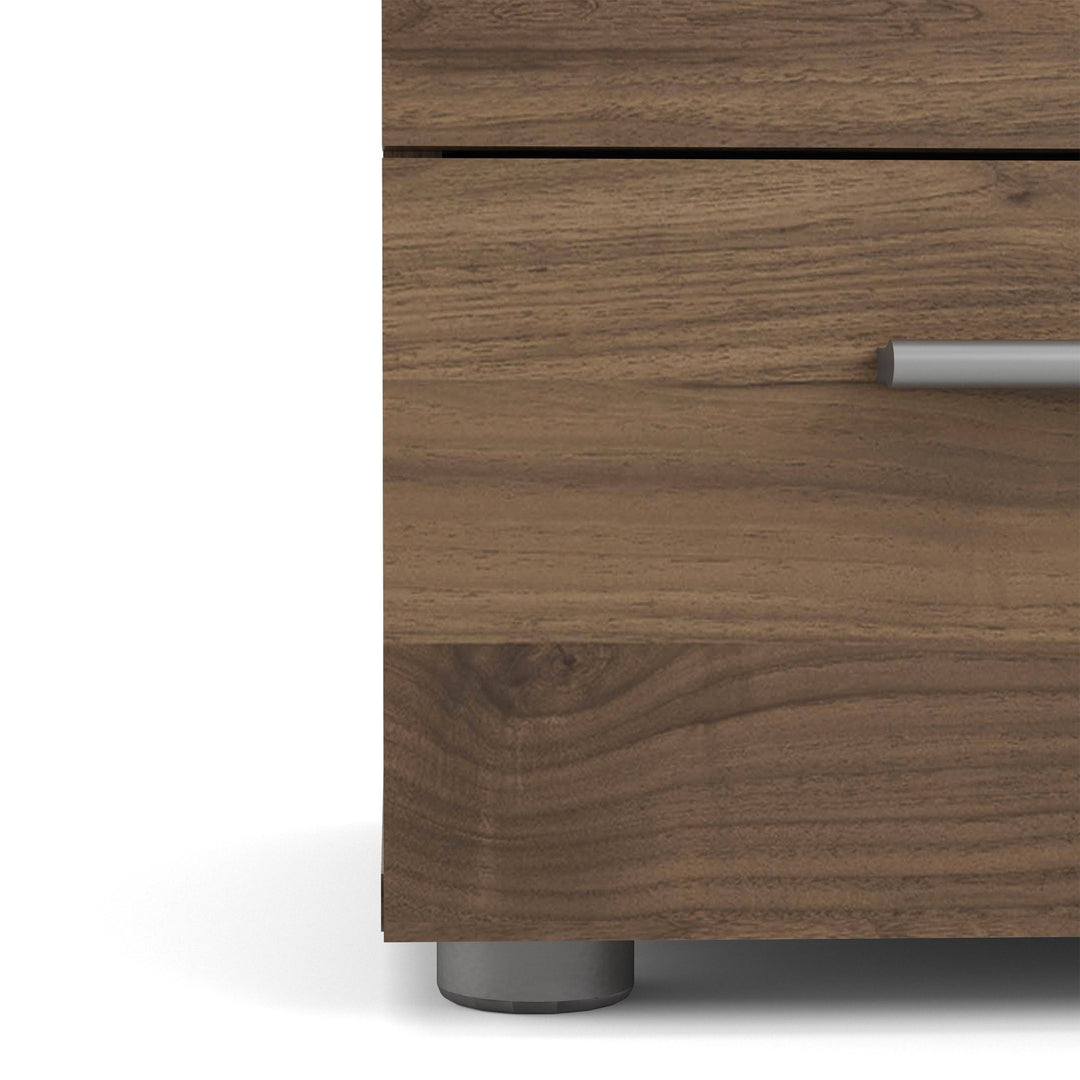 Pepe Bedside 2 Drawers in Walnut - TidySpaces