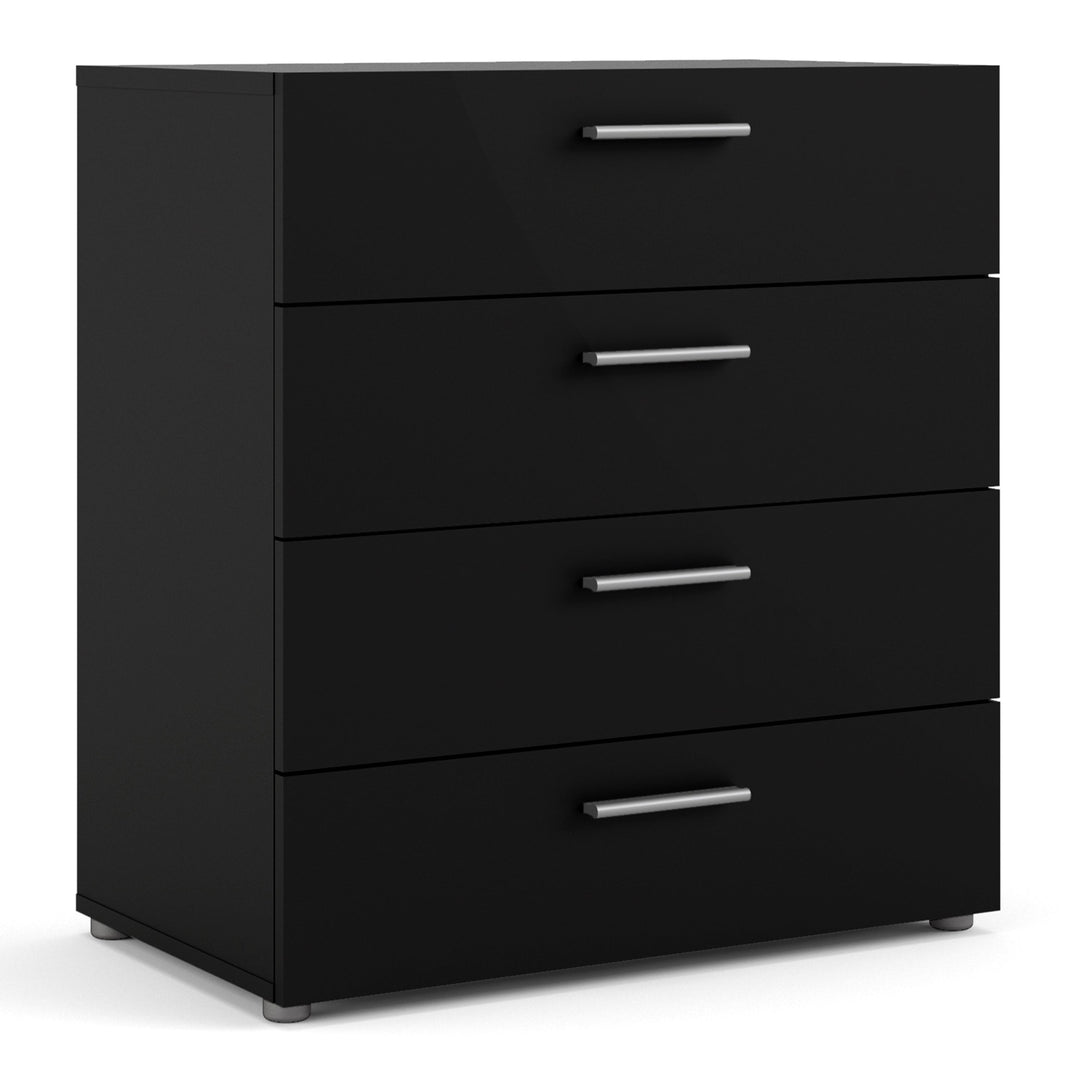 Pepe Chest of 4 Drawers in Black - TidySpaces