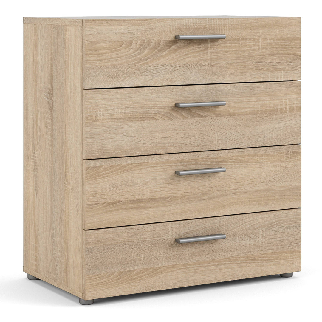 Pepe Chest of 4 Drawers in Oak - TidySpaces