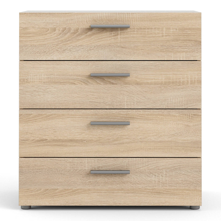 Pepe Chest of 4 Drawers in Oak - TidySpaces