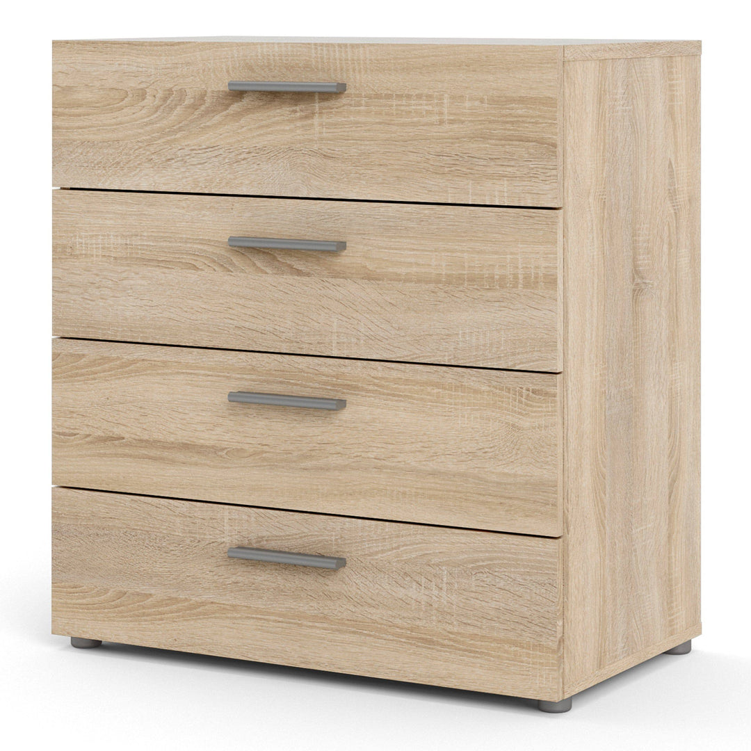 Pepe Chest of 4 Drawers in Oak - TidySpaces