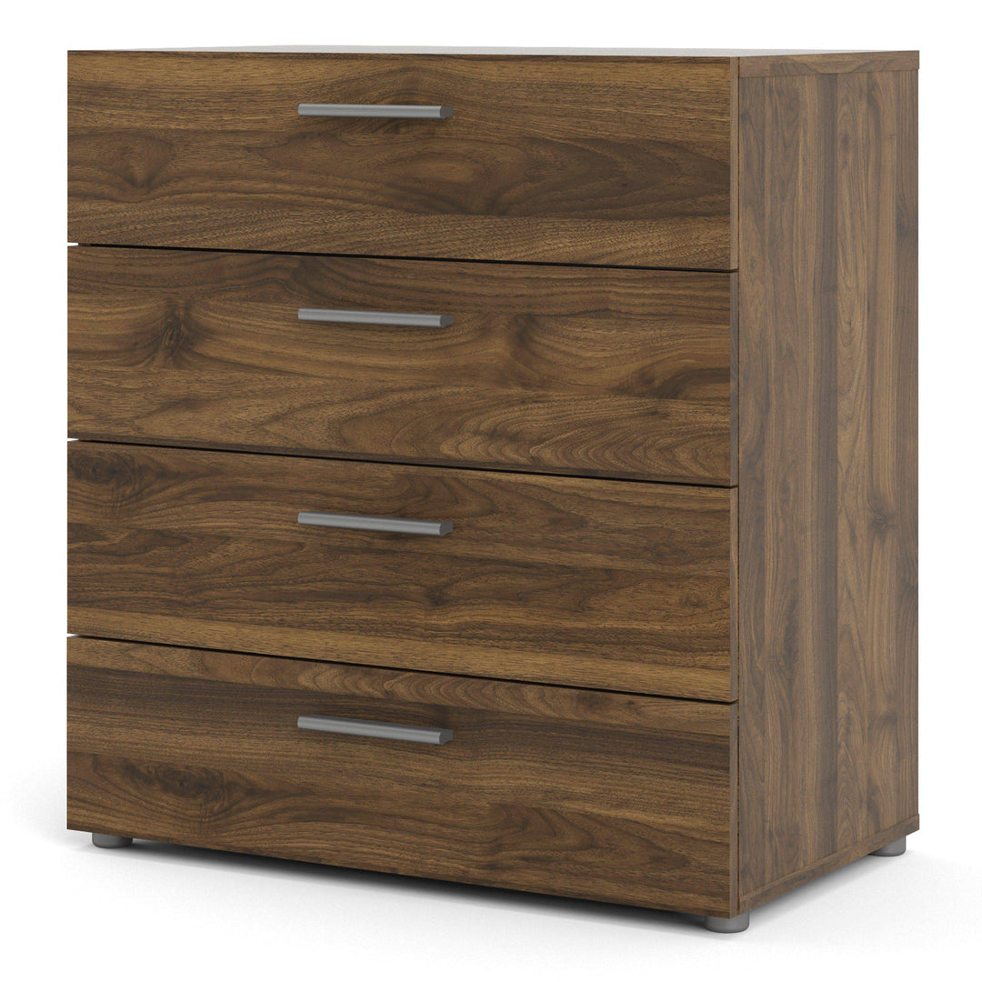 Pepe Chest of 4 Drawers in Walnut - TidySpaces