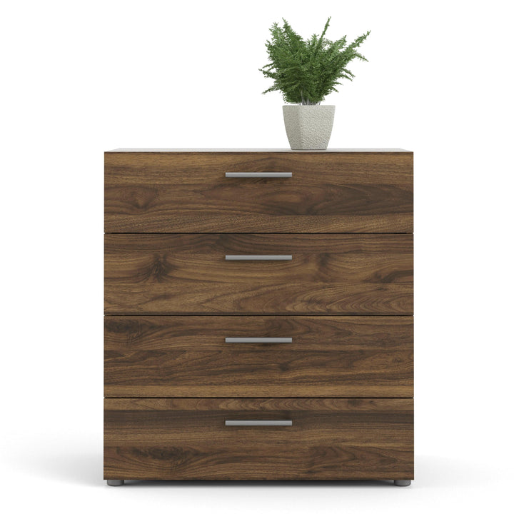 Pepe Chest of 4 Drawers in Walnut - TidySpaces