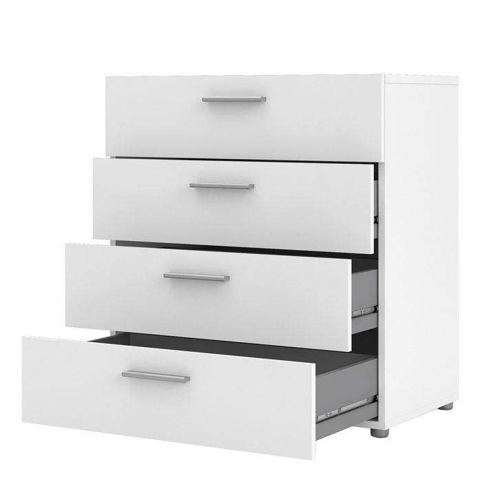 Pepe Chest of 4 Drawers in White - TidySpaces