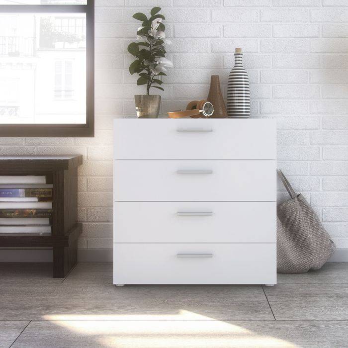 Pepe Chest of 4 Drawers in White - TidySpaces