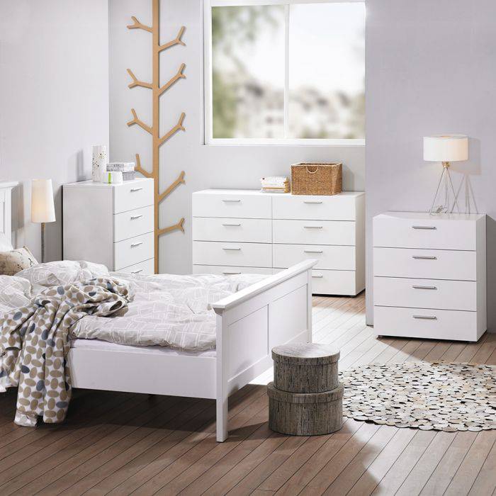 Pepe Chest of 4 Drawers in White - TidySpaces