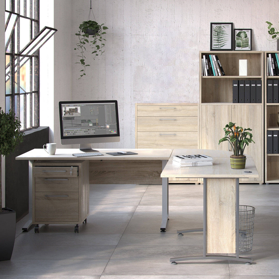 Prima Office Storage With 2 Drawers + 2 File Drawers In Oak - TidySpaces