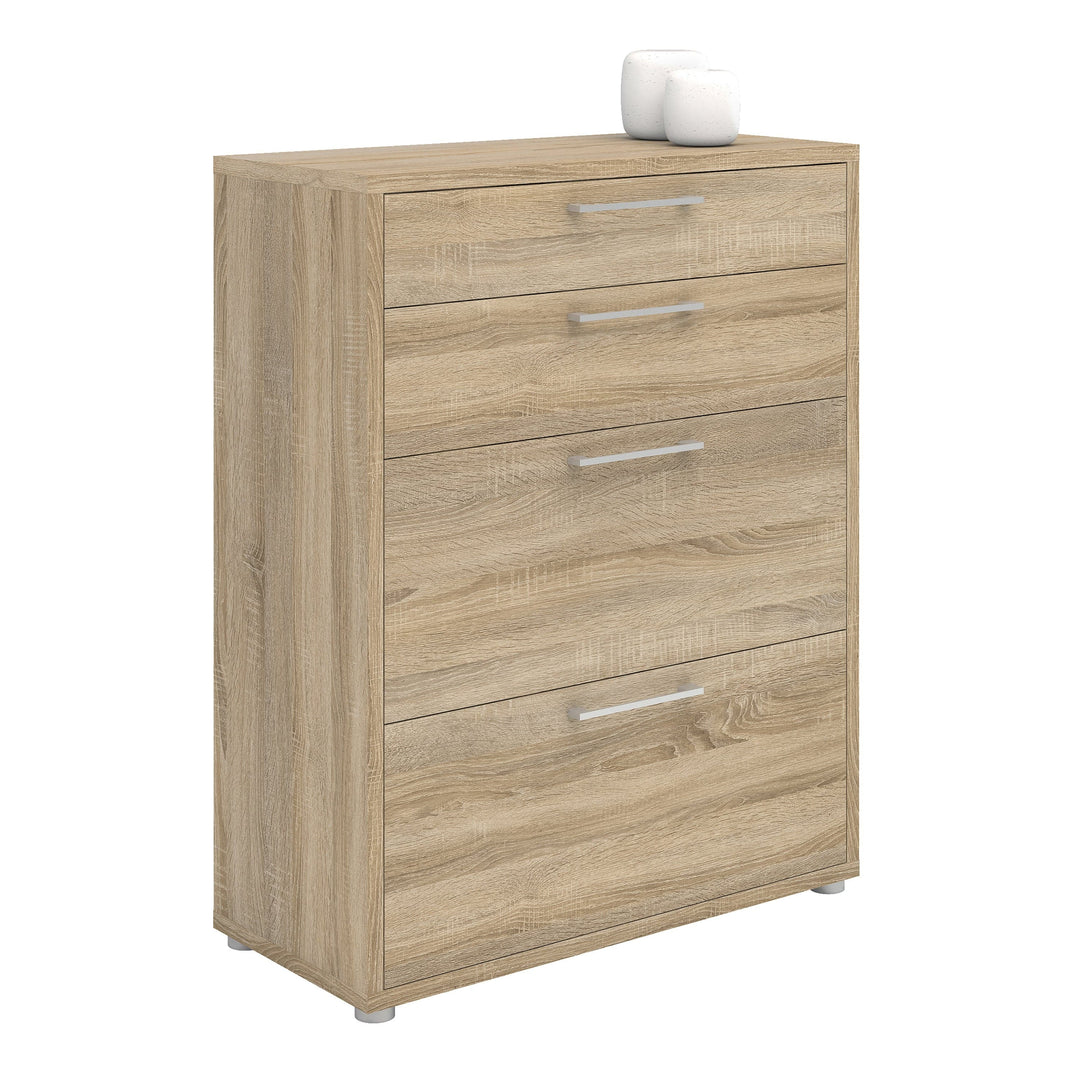 Prima Office Storage With 2 Drawers + 2 File Drawers In Oak - TidySpaces