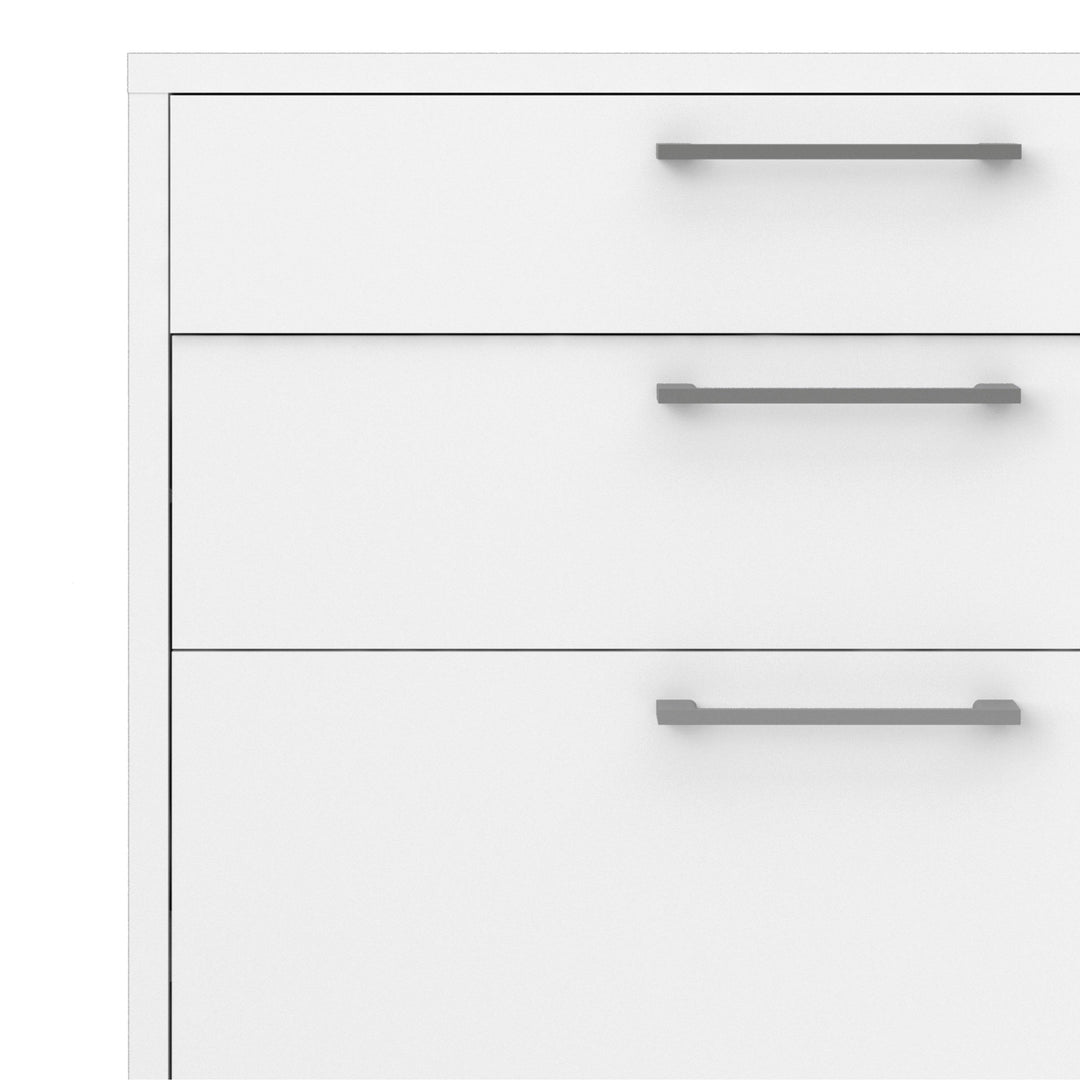 Prima Office Storage With 2 Drawers + 2 File Drawers In White - TidySpaces