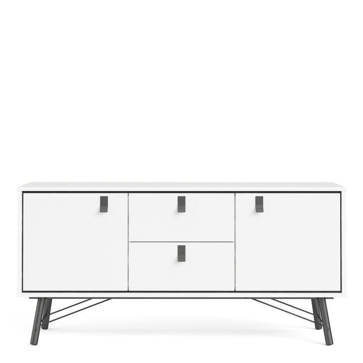 Ry Sideboard 2 doors + 2 drawers Matt White - TidySpaces