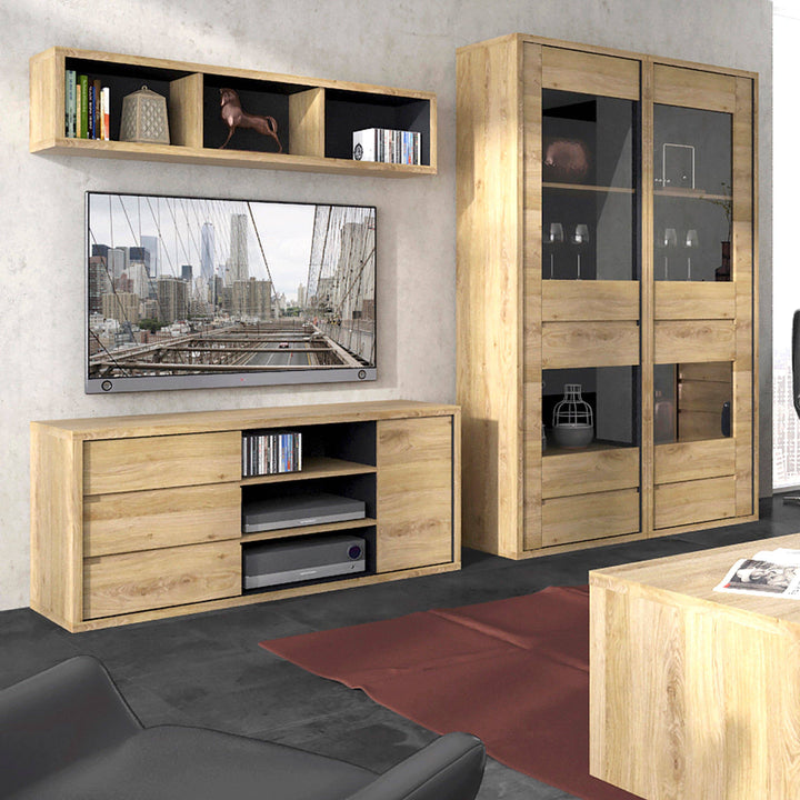 Shetland 1 Door 3 drawer TV cabinet - TidySpaces