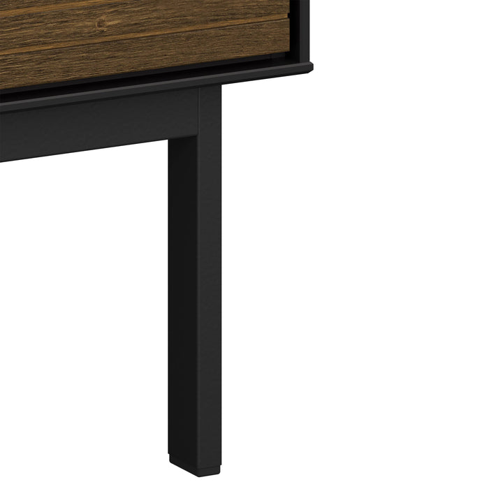 Soma TV Table 3 Doors, Granulated Black Brushed espresso - TidySpaces