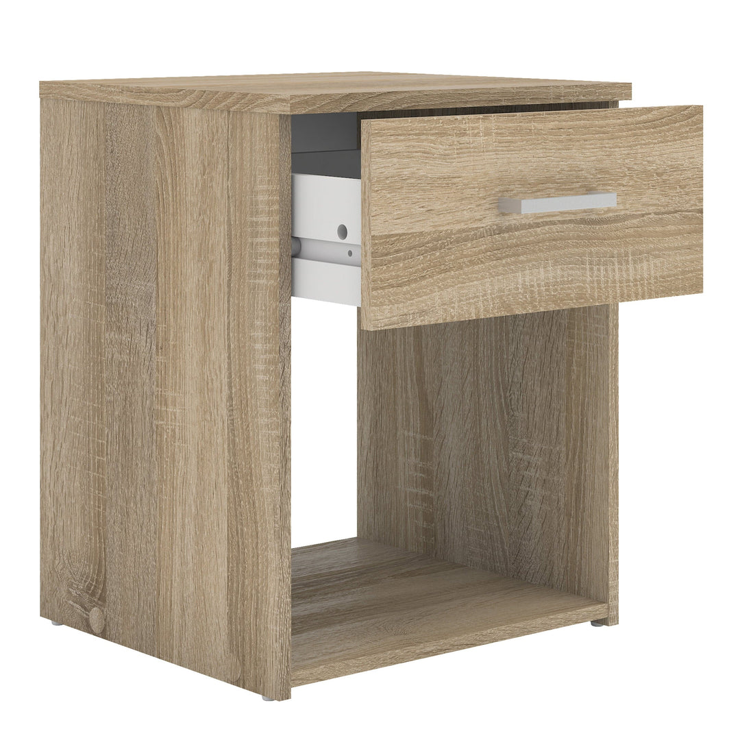 Space Bedside 1 Drawer in Oak - TidySpaces