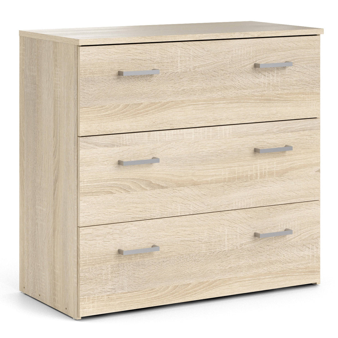 Space Chest of 3 Drawers in Oak - TidySpaces