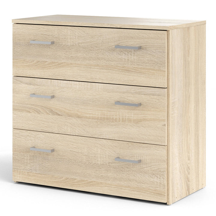 Space Chest of 3 Drawers in Oak - TidySpaces