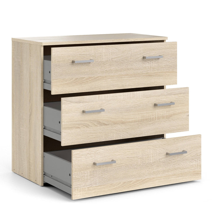 Space Chest of 3 Drawers in Oak - TidySpaces