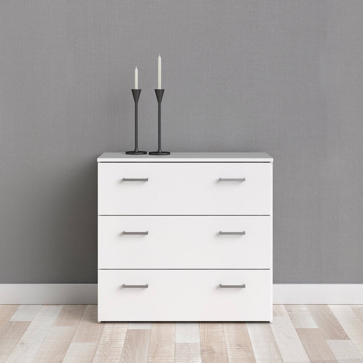 Space Chest of 3 Drawers in White - TidySpaces