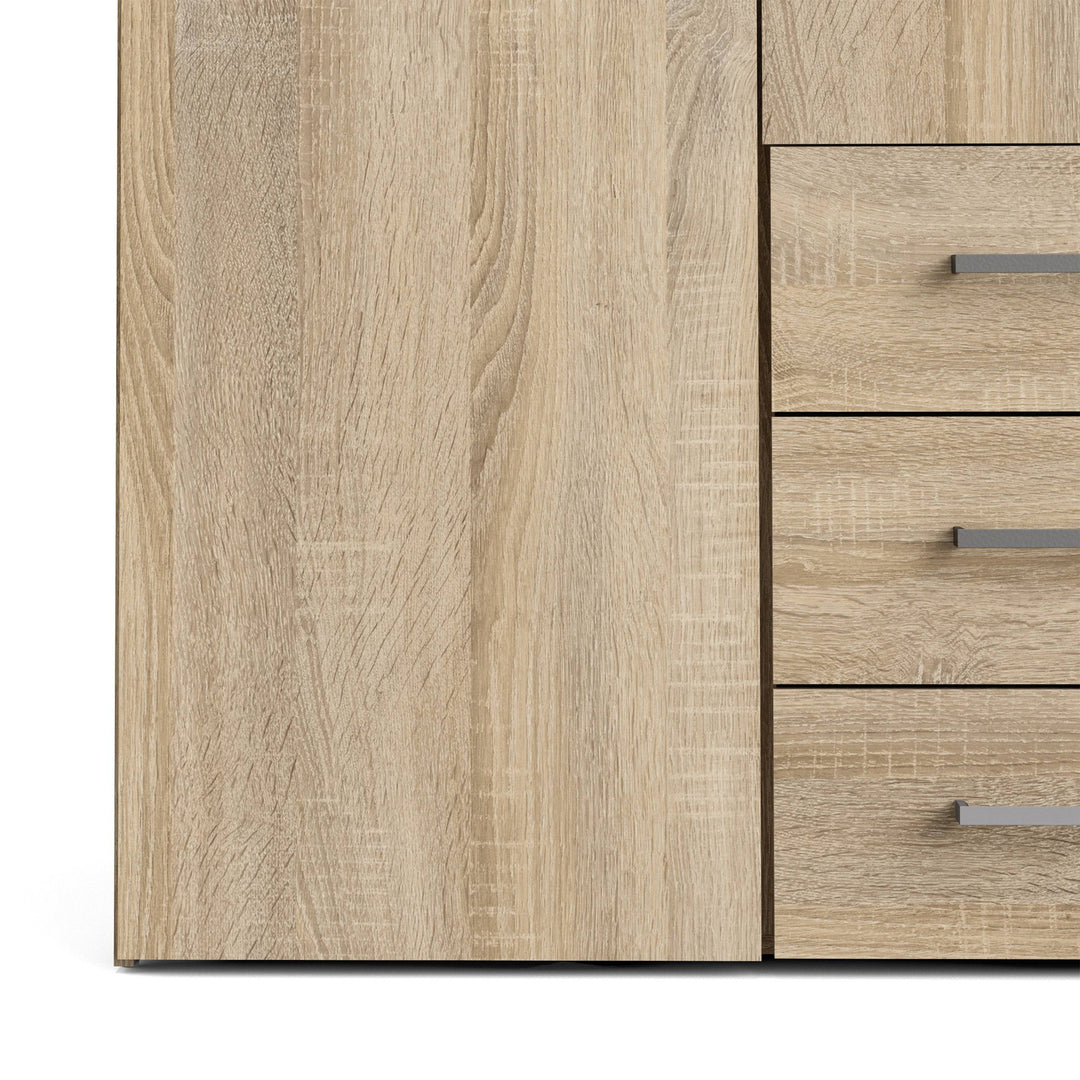 Space Wardrobe - 4 Doors 3 Drawers in Oak 2000 - TidySpaces